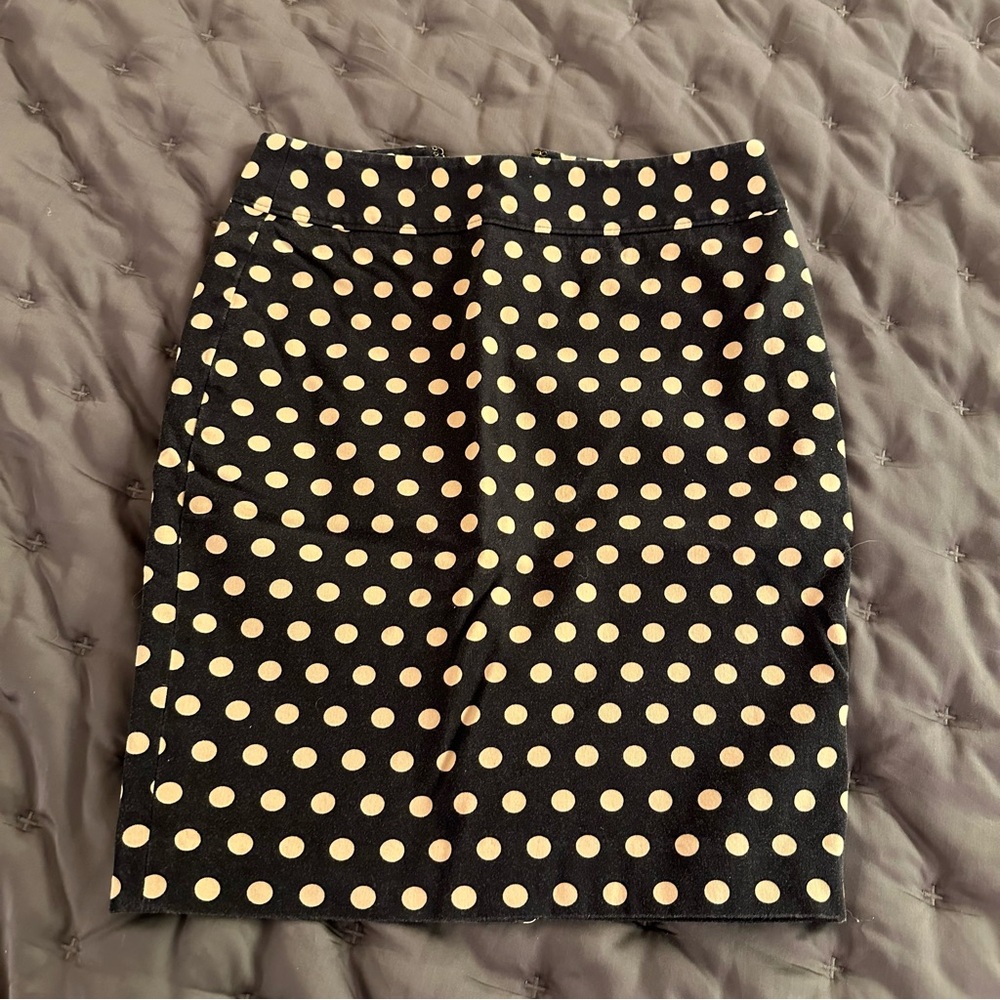 Loft 00P polka dot skirt